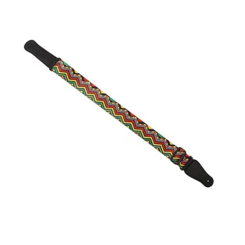 

Electric Guitar Personality Guitar Strap Adjustable to 150cm Waterproof Wearable Triangular Striped Stereo Stripe