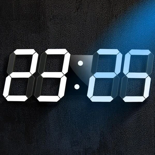 Creative Remote Control Large Led Digital Wall Clock Modern Design Creative Remote Control Large Led Digital Wall Clock Modern Design Home Decor Decoration Decorative Watch White Black