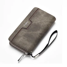 Baellerry men's long zipper wallet pu leather clutch bag business casual youth hand bag кошельки мужские элитные кожаные кошельки мужские