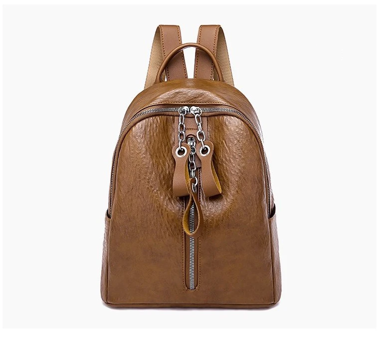 ZMQN рюкзак для женщин с цепочкой, на молнии, сумка на спине, светильник, повседневные Рюкзаки, школьный рюкзак, Женский коричневый рюкзак