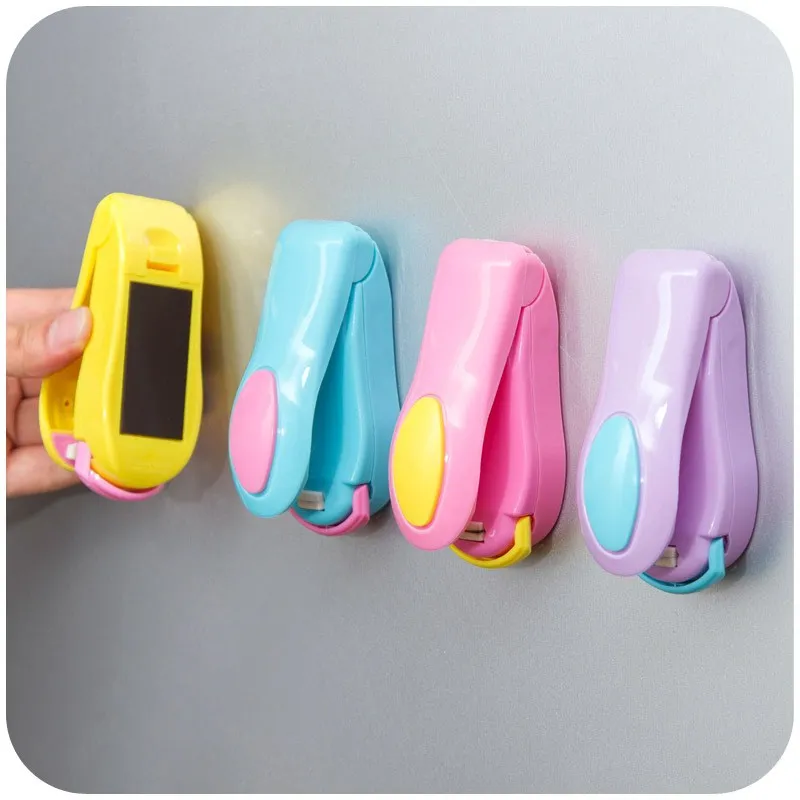 

Portable Bag Clips Handheld Mini Electric Heat Sealing Machine Impulse Sealer Seal Packing Plastic Bag Clip Work with Battery