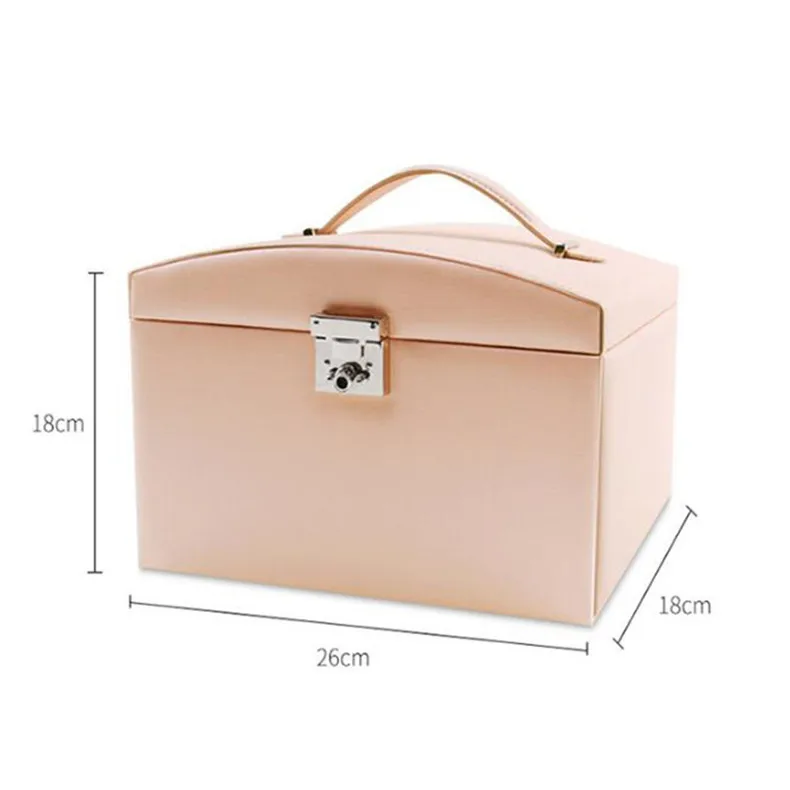 Large Capacity Cosmetics Storage Box Travel Portable Storage Box Cosmetic Tools Beauty Nail Fashion Makeup Organizer Case