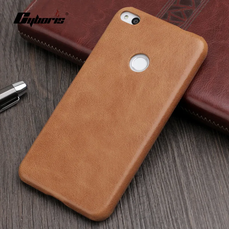 

CYBORIS for Huawei Honor 8 Lite / 9 / V10 Case Genuine Leather Case for Huawei P10 Real Cow Leather Matte Pattern Back Cover