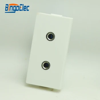 

Three color Bingoelec half modular double earphone socket part