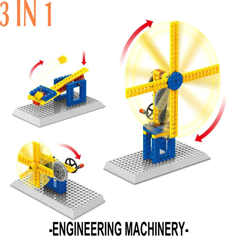 Educational Building Blocks The Mechanical Engineering Model Bricks Compatible LegoINGly Set Toys For Children Gift Creativity