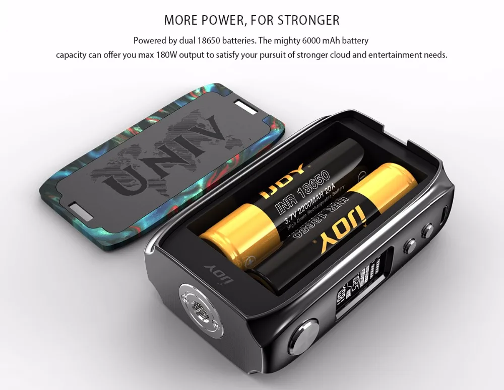 Original E Cigarette  IJOY SHOGUN UNIV KIT Vape 180W Shogun Univ Box Mod Vape with 5.5ml Katana Subohm Tank Vaporizer 01 (5)