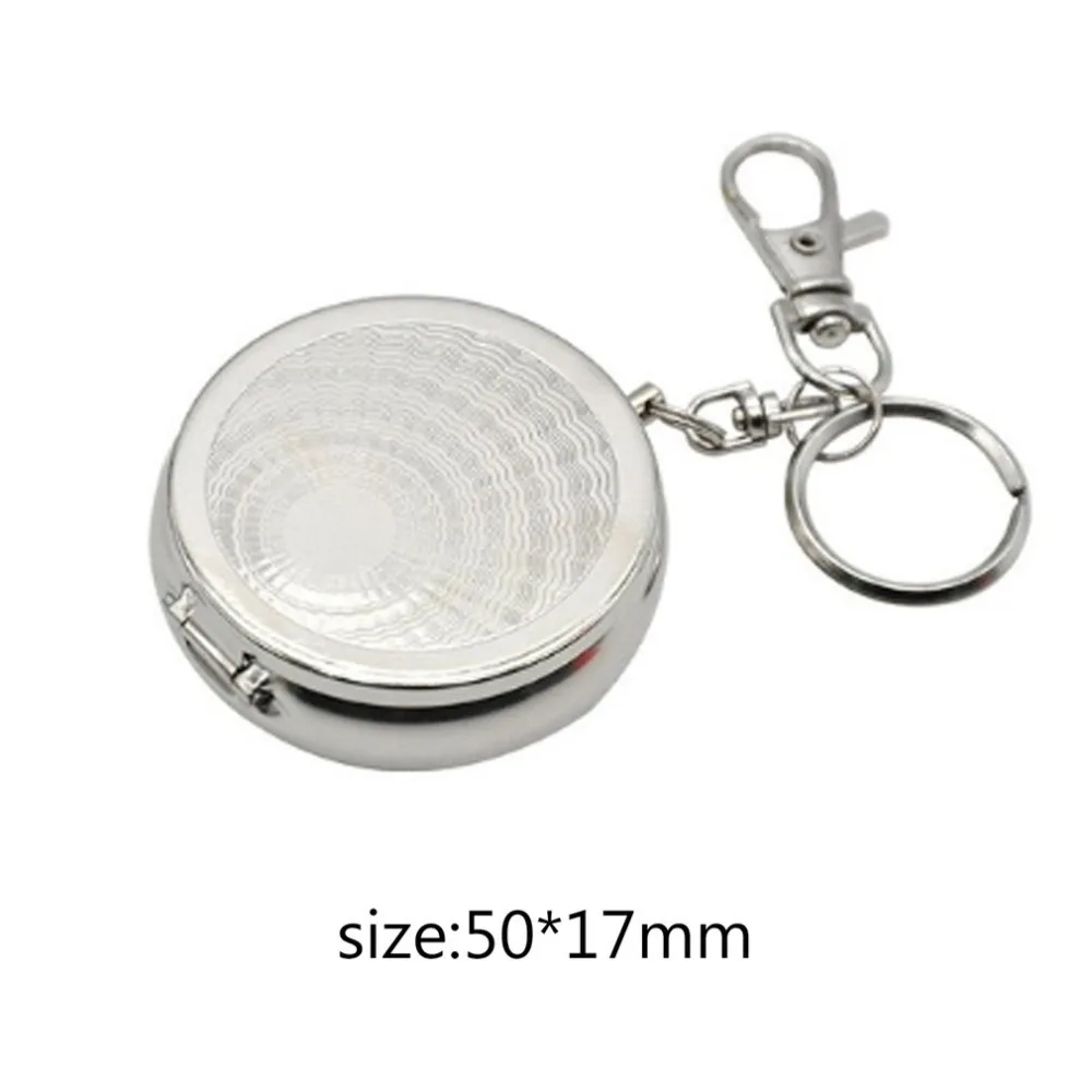 Portable Pocket Ashtray/Vehicle Cigarette Ashtray Mini Stainless Steel Ashtray with Key Chain and Cigarette Snuffer Dropshipping