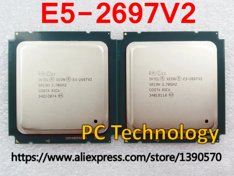 Процессор Intel Xeon E5-2697V2 официальная версия E5 2697 V2 12-жильная 2,7 ГГц 30 Мб E5-2697 V2 FCLGA-2011 Процессор E5 2697V2