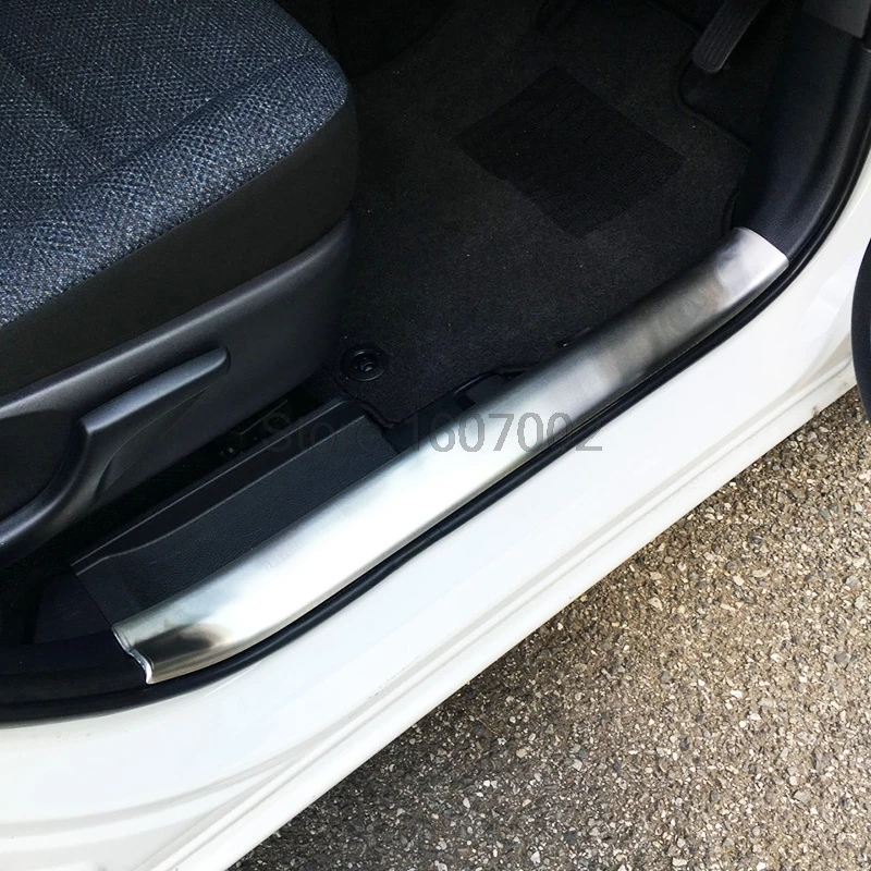 Для Toyota Sienta Second GE(NHP170) Нержавеющая сталь двери Sil накладка накладки на пороги Добро пожаловать педали 4 шт