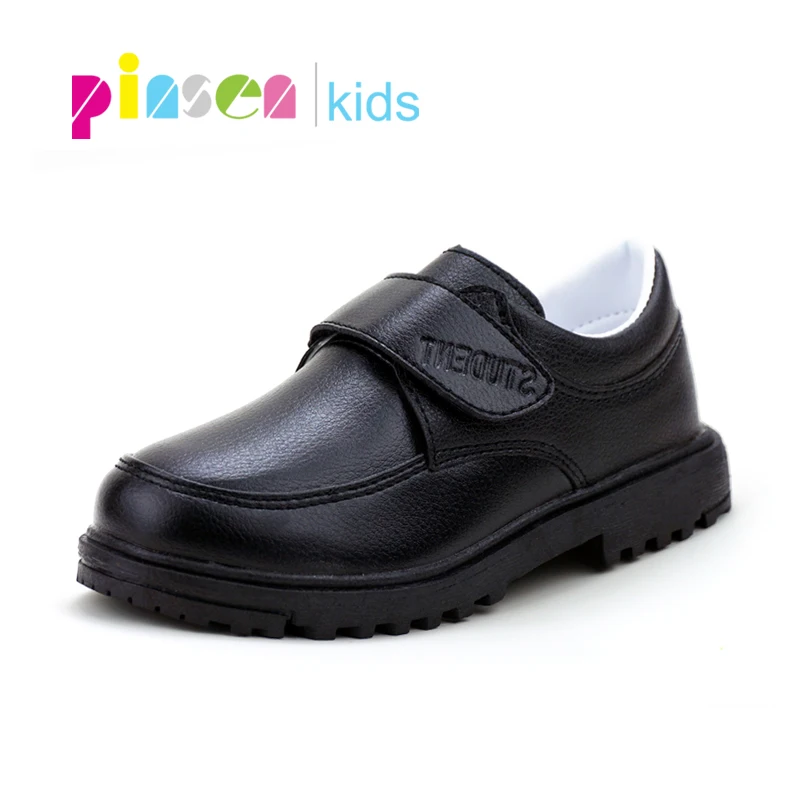 

PINSEN New Kids Casual Shoes Genuine Leather Wedding Dress Children Shoes for Boys Brand Black Formal Wedding Sneakers For Boys