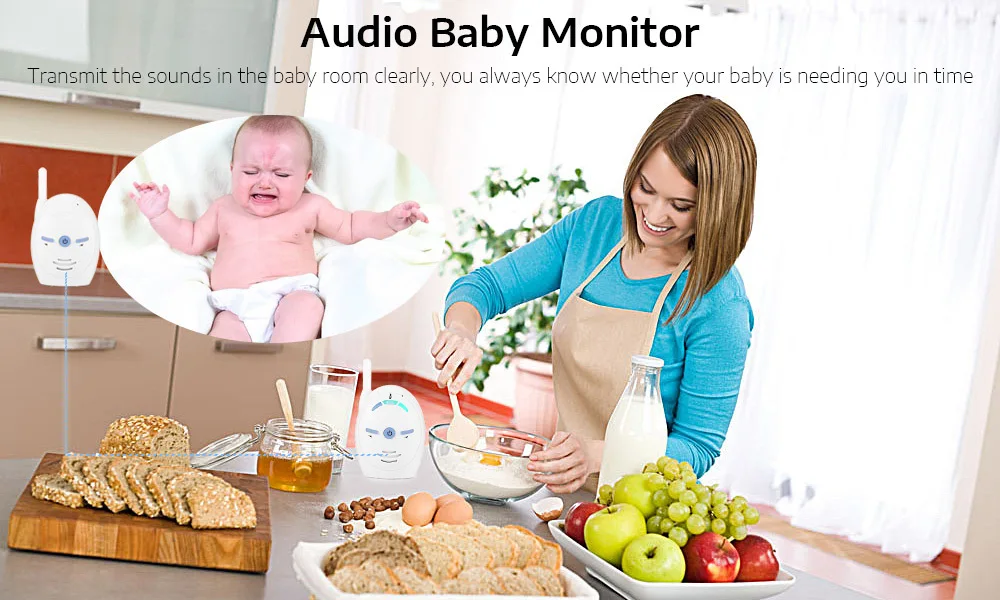 Infant Baby Monitor Wireless Audio Walki