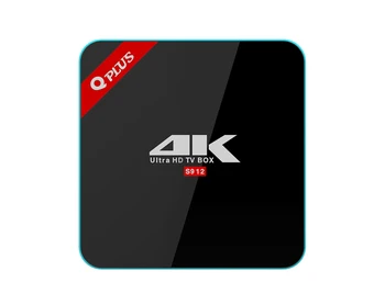 

10 pcs Q Plus 3GB 32GB Amlogic S912 Octa Core Andorid 7.1 TV BOX 2.4G/5GHz WiFi BT4.0 4K 2G 16G Set Top Box Smart Media Player