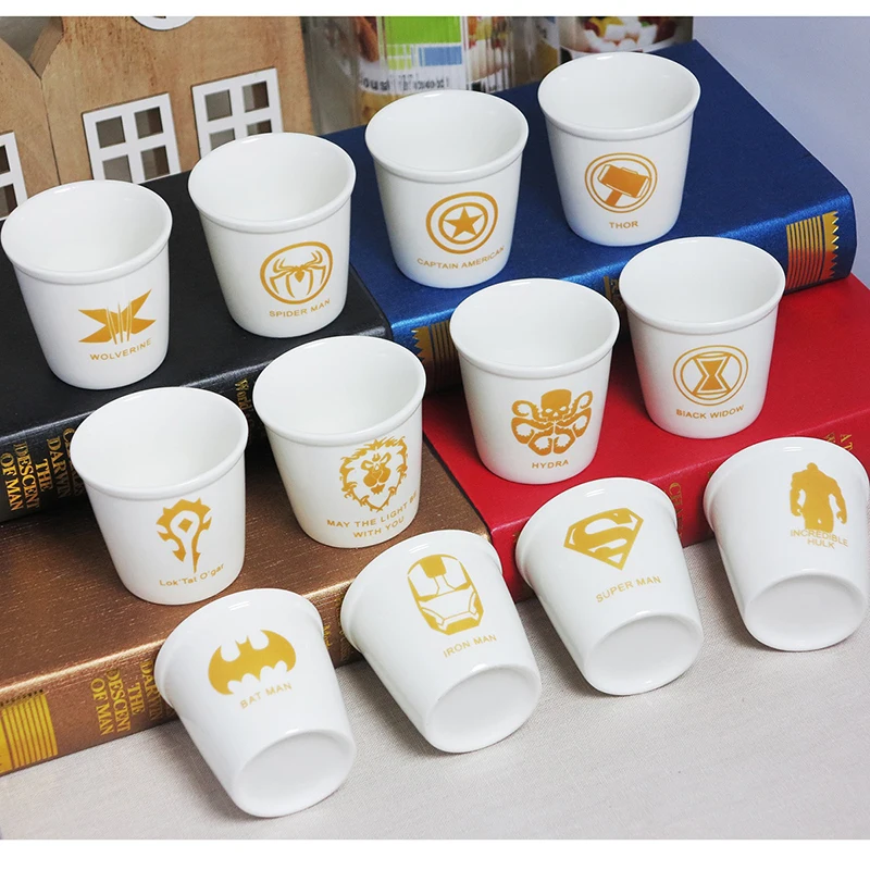 

Novelty Various cartoon hero logo mug,Milk mug Cute mug,Ice cream cup Coffee Mugs Porcelain Tea Cup Breakfast Cup