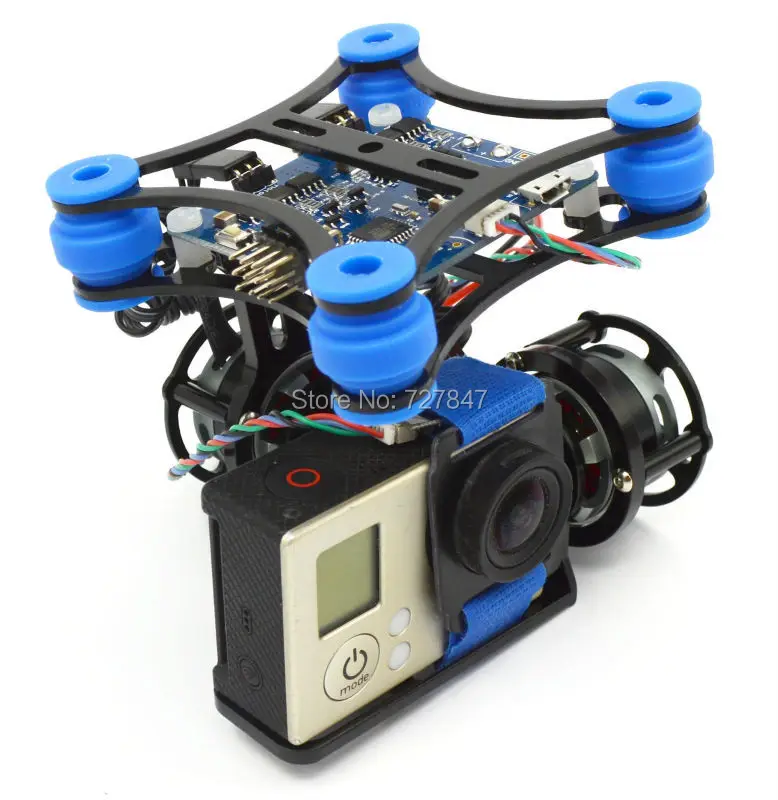 Super Lite Version Brushless Camera Gimbal W/Motors And Controller RTF For DJI Phantom Gopro3 (only 160g)