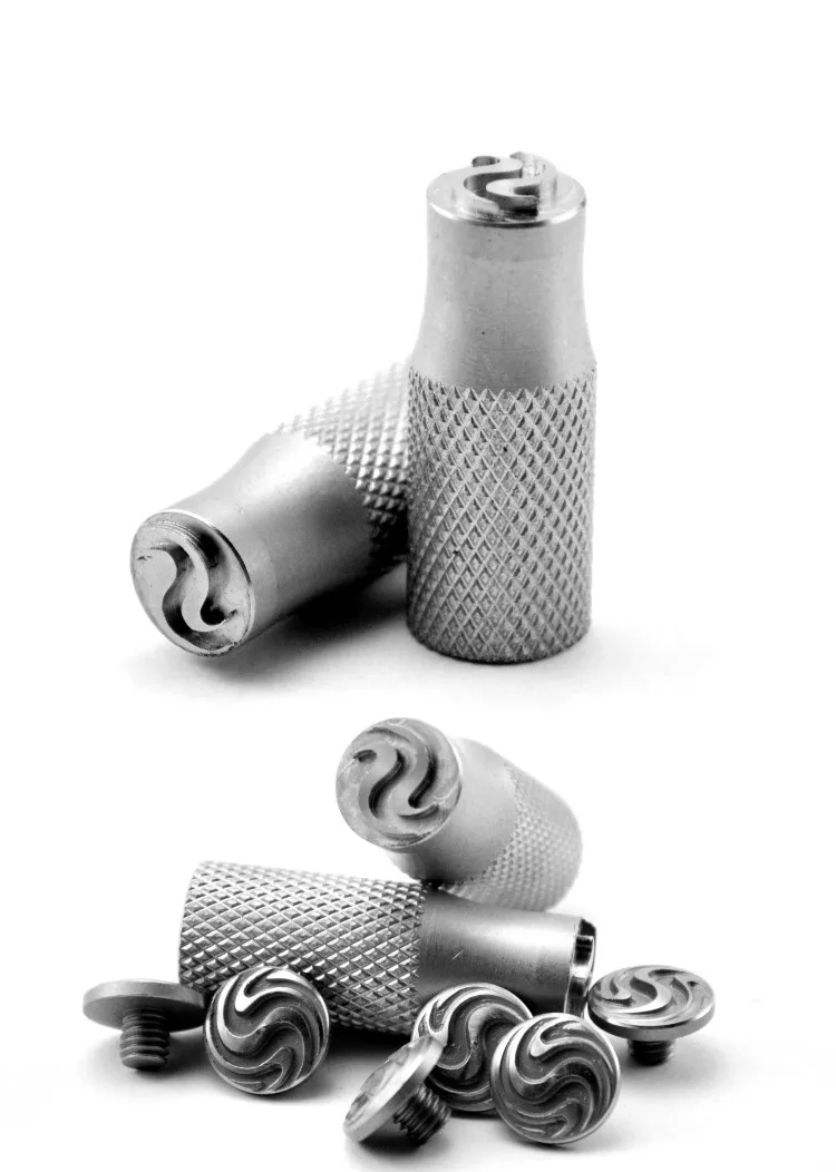 Knife handle screw Remove the tool Install screwdriver Rivet handle