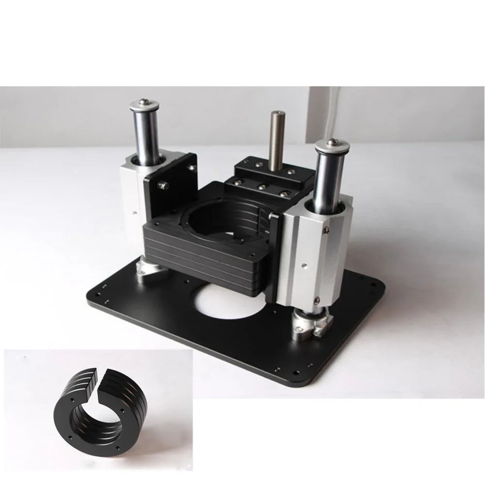 

107 to 65mm Router Lift and Ring Lifting and Flipping Engraving Machine Flip Board Bakelite Milling For DIY Woodworking Tools