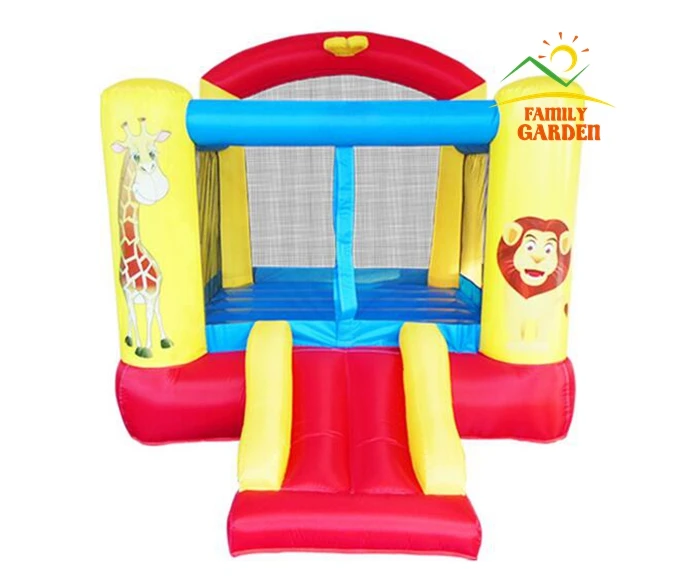 

Family Garden Inflatable Lion Giraffe Jump And Slide Bouncer Castle