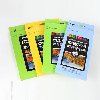 

Water Soluble Wooden Colored Pencil Set 12 18 24 36 Colors for Art Student Drawing Painting Graffiti Coloring School Supplies