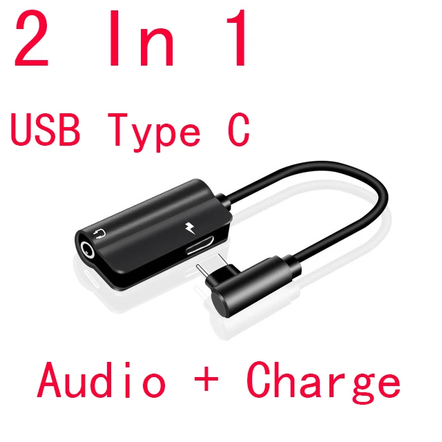 Thbelieve USB Type C на 3 5 мм Aux Audio 2 в 1 разъем папа Женский Адаптеры для Xiaomi USBC