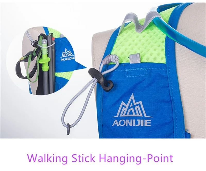 AONIJIE походный гидратационный рюкзак, жилет для бега, 10л, нейлоновый спортивный рюкзак, рюкзак для походов, кемпинга+ Водонепроницаемая сумка+ бутылка для воды