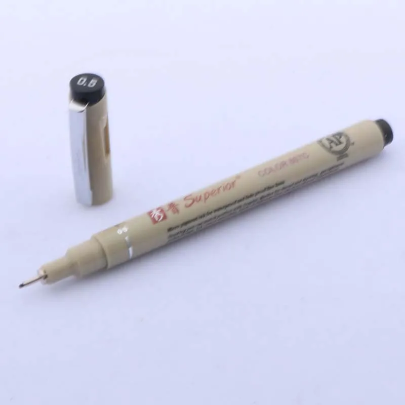A12 1 шт цветной рисунок Дизайн Эскиз микрон тонкой точки ручка 0,5 мм fineliner искусство маркер ручка - Цвет: A12
