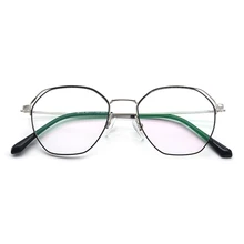 Винтажный стиль женские/мужские популярные металлические прозрачные линзы очки оправа трендовые унисекс анти-радиационные очки оправа для очков 80112