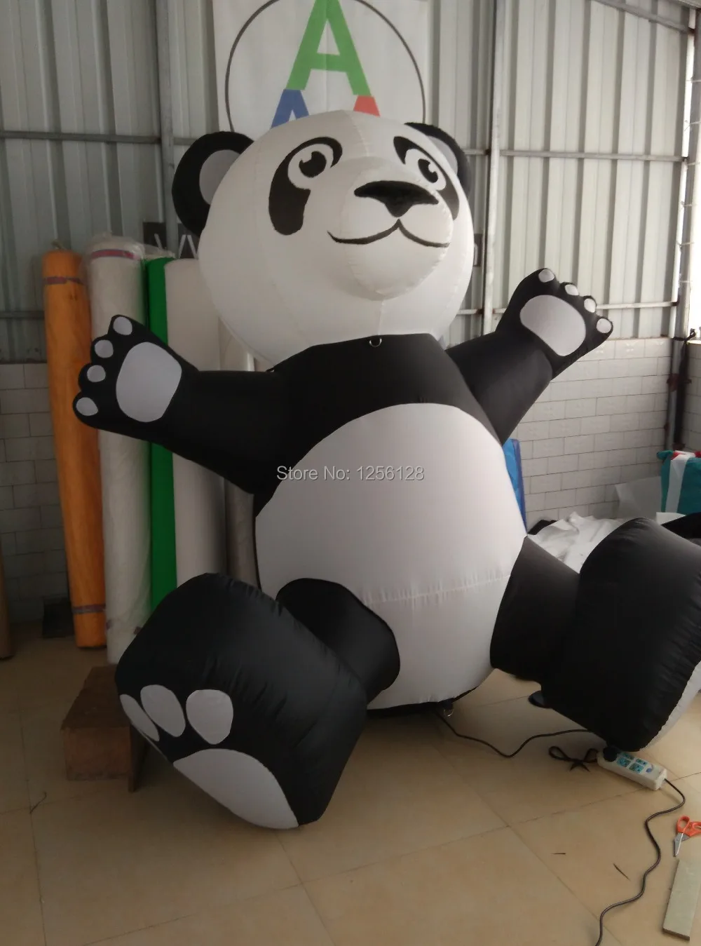 2m H super giant lovely inflatable Panda for decoration and promotion