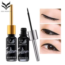 Жидкая подводка для глаз, косметическая стойкая ручка для макияжа глаз, водостойкая черная жидкая подводка для глаз, натуральный Быстросохнущий косметический