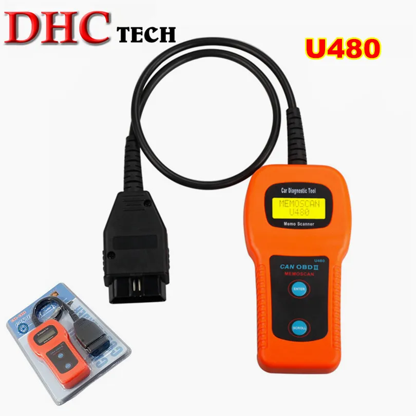 Высокое качество U480 CAN-BUS OBD OBD2 считыватель кодов Сканер U480 считыватель кодов для VW U480 сканер