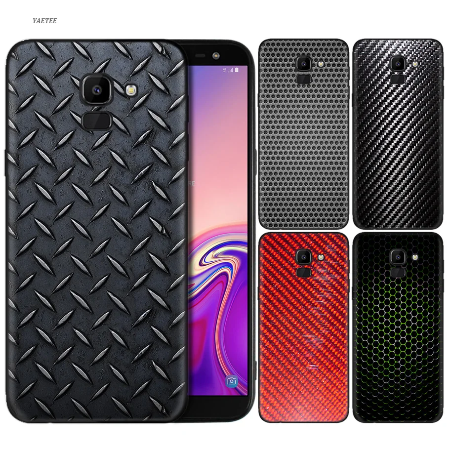 

Case for Samsung Galaxy A50 A30 A10 A9 A8 A7 A6 Plus 2018 Samsung J6 J8 J4 Plus 2018 Carbon Venom Fiber Print Rubber Cover Capa