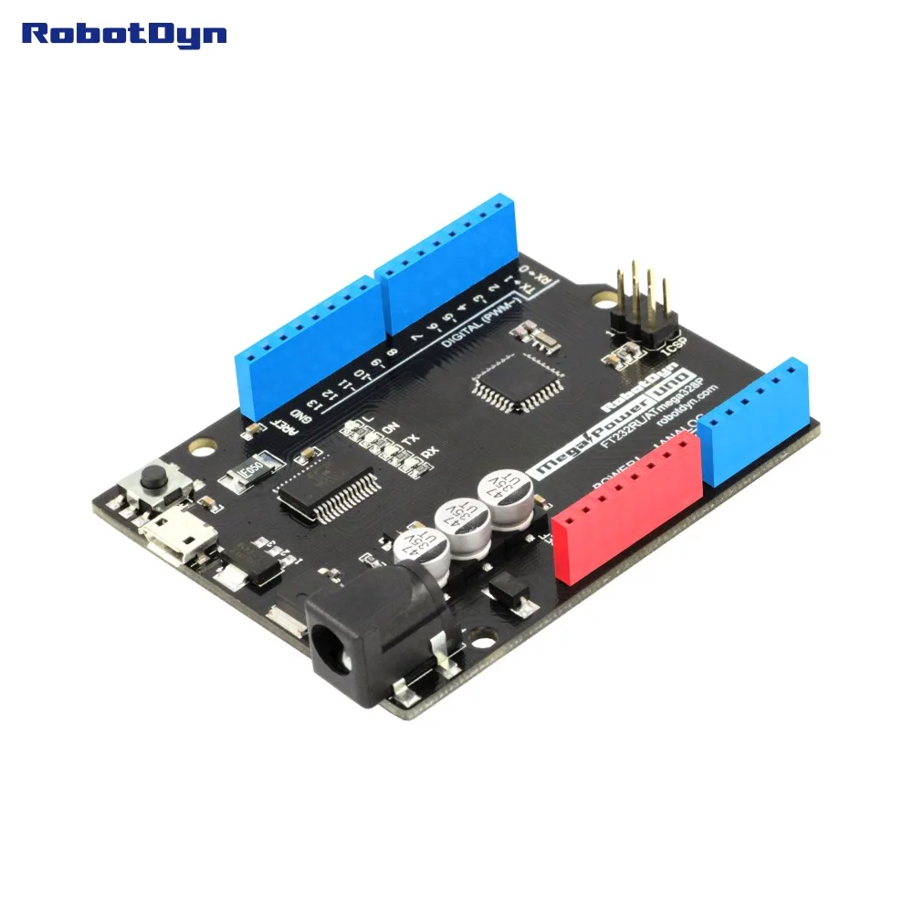 

MegaPower Uno ATmega328 R3, FTDI FT232RL, compatible for Arduino Uno R3. Original mega328 and FTDI FT232RL chips.