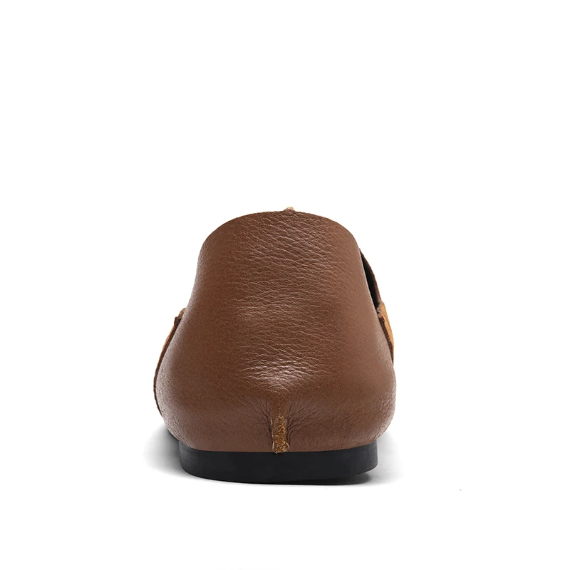 2018 Cómodo Cuero Retro brown Negro Deslizamiento Verano Oxford Wukong Transpirable De Zapatos Para Hombres Hombre black Wukong chocolate Primavera Vintage Genuino Adulto En t07vwq0