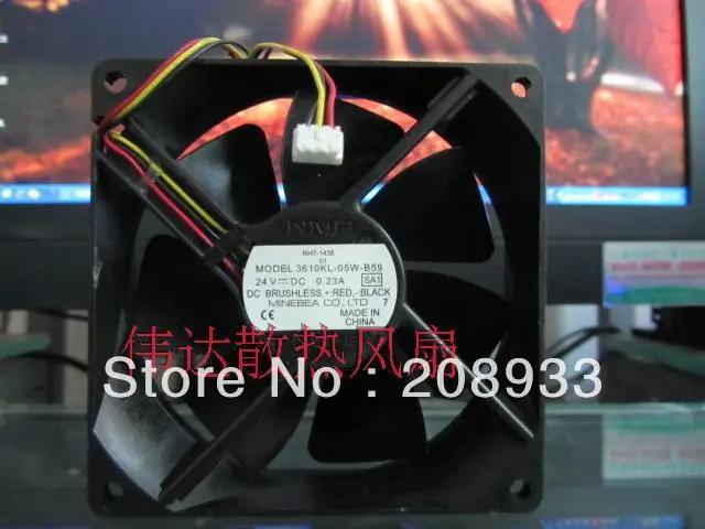 

For NMB 3610KL-05W-B59 9025 DC 24V 0.23A