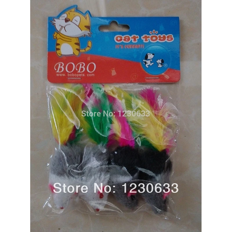 

Westrice Short-haired Made of Various Colors of Cats and Dogs To Bite The Tail Feathers Amused Super Cheap Toy Mouse