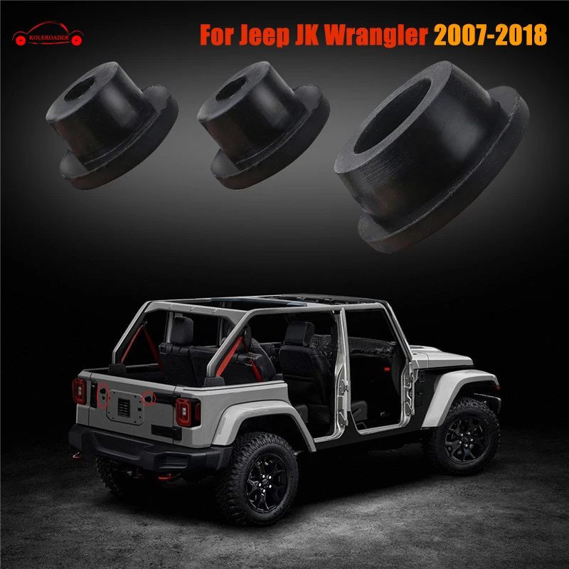 Для 2007- Jeep Wrangler JK крышка багажника прочная маленькая резиновая заглушка набор отстегивающихся резиновых заглушек для автомобиля Стайлинг KOLEROADER/