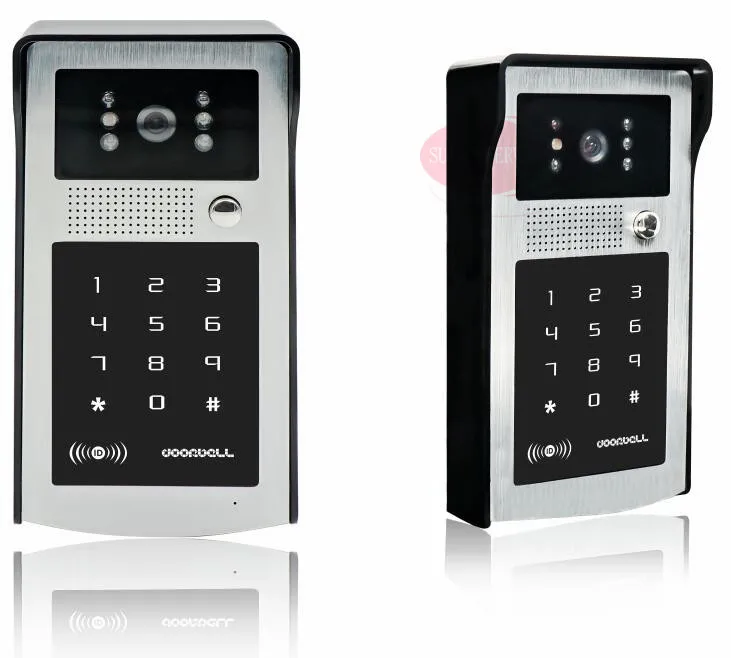 Домашняя система безопасности 1v3 7 дюймовый TFT ЖК монитор домофон с RFID