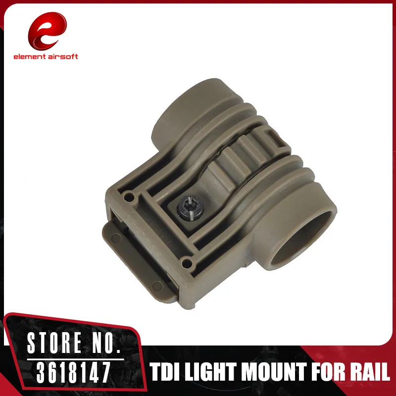 

Element Tactical TDI Light Mount Fits 20mm Rail Airsoft Handguard Helmet Picatinny Adapter Hunting OT0403