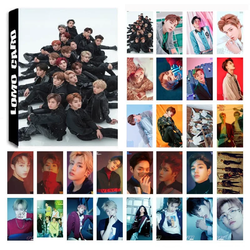 

New 30Pcs/set KPOP NCT U 127 Team 02 Album HD Photo Card PVC Self Made LOMO Photocard