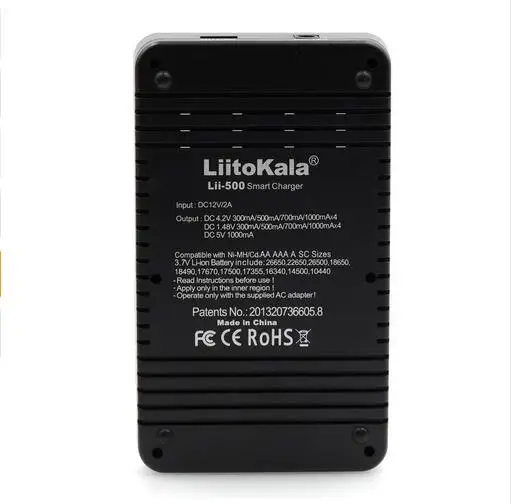 Liitokala lii500 умный Универсальный lcd литий-ионный NiMh AA AAA 10440 14500 16340 17335 17500 18490 17670 18650 зарядное устройство