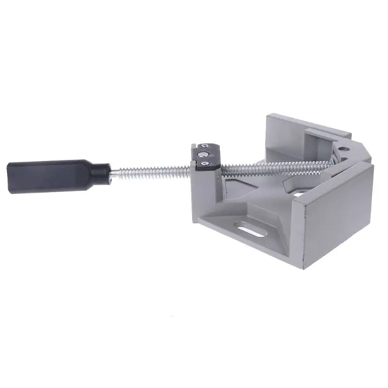  Single Handle 90 Degrees Right Angle Clamp Two Axis Alluminum Carpentry Woodworking Tools Welding C