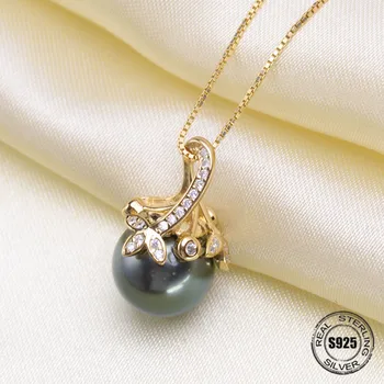 

Special Offer 925 Sterling Silver Pearl Pendant Necklace Pendant Findings Jewelry Parts Fittings Women Accessories