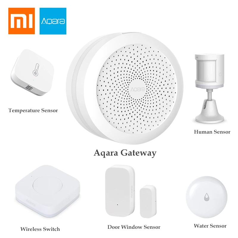 Xiao mi jia Aqara концентратор mi Gateway с RGB светодиодный ночной Светильник Smart work с Apple Homekit и Aqara App International Edition