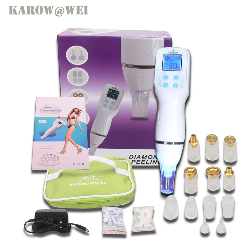 

Updated Portable Acne Suction Nose Blackhead Remover Facial Pore Vacuum Diamond Peeling Microdermabrasion Beauty Device