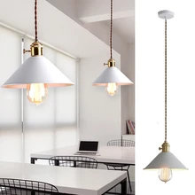 White Pendant Light For Kitchen Island Metal Lighting Fixtures Bar Pendant Lamps Bedroom Lights Office Modern Ceiling Lamp kitchen island lamps modern ceiling lamp vintage bar pendant lights loft wrought aluminum metal lighting fixtures for one pic