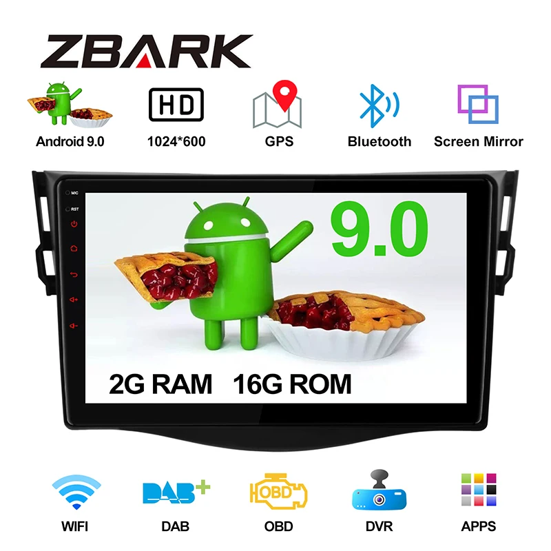 Top 10.1 inch HD Touch Screen 2 din Android 9.0 Car Multimedia Radio Stereo Player FM WIFI for Toyota RAV4 2006-2012 YHHRAV4A1 0 Top 10.1 inch HD Touch Screen 2 din Android 9.0 Car Multimedia Radio Stereo Player FM WIFI for Toyota RAV4 2006-2012 YHHRAV4A1 0