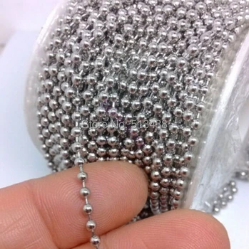 

wholesale price 100 meters Choose width Ball Beads Chain Stainless Steel DIY Finding Jewelry