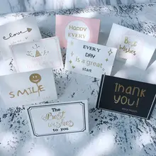 5 штук в партии на День Благодарения Почтовые открытки на день рождения окончил письмо конверты Рождественская мини Открытка школьные принадлежности офисная техника