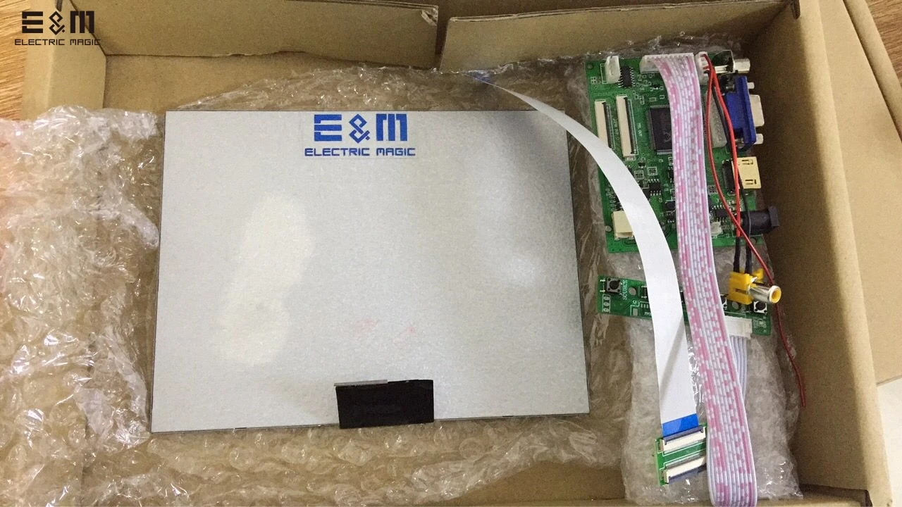 E & M 8 дюймовый 1024*768 IPS ЖК модуль набор мониторов для Raspberry Pi Автомобильный задний