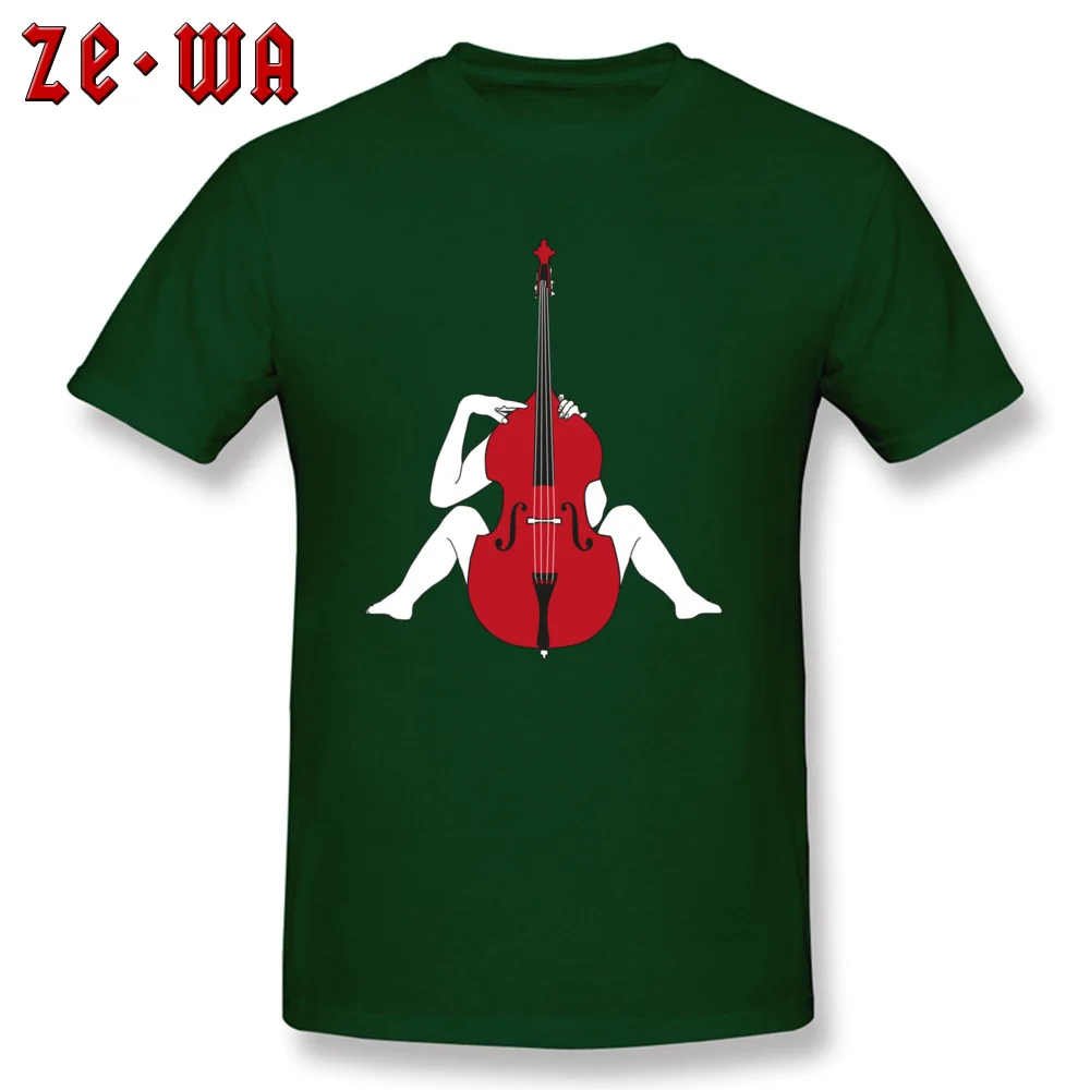 Double Bass Lover Brand New Cool Tops Shirt O Neck Lovers Day All Cotton Short Sleeve T-Shirt for Men Design Tee-Shirts Double Bass Lover dark