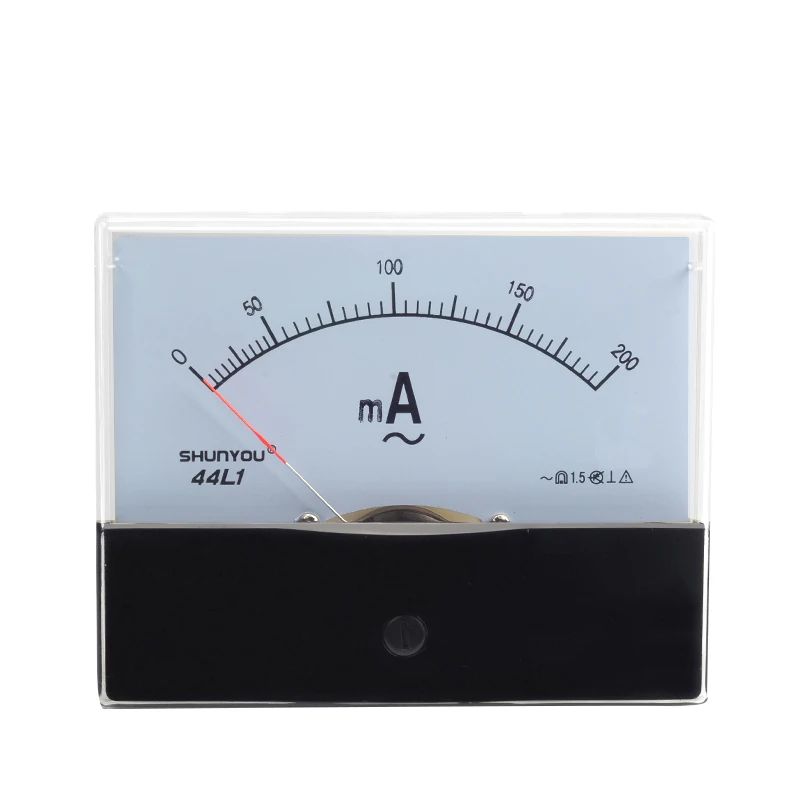 AC 0 200mA Vertical Installation Battery Charger Meters Rectangle